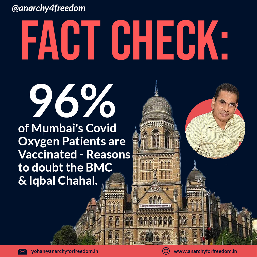 ytengra's tweet photo. 1) @mybmc Commissioner Iqbal Chahal has been giving misleading statements in the media, likely due to @BMGFIndia funding them. Sole motive is to get people vaxxed anyhow, ignore natural immunity, adverse events, and waste crores of taxpayer money! https://t.co/dj1UAj7EJs
