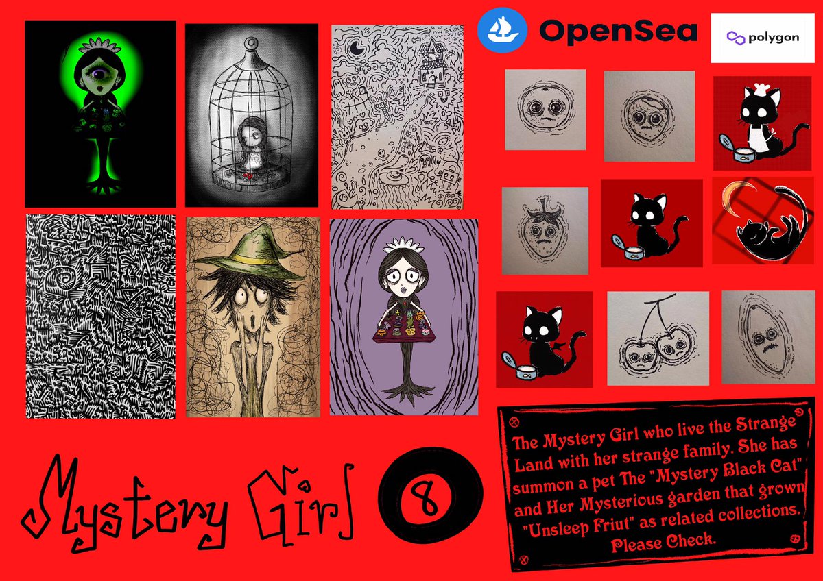 Mystery Girl 8 and Related Collections story. If U R Strange come click! I DROP U PICK!!! #NFT #NFTTHAILAND #Polygon #opensea #catNFT #NFTCommunity #nftcollector #fypシ #FYP
opensea.io/collection/mys…
opensea.io/collection/mys…
