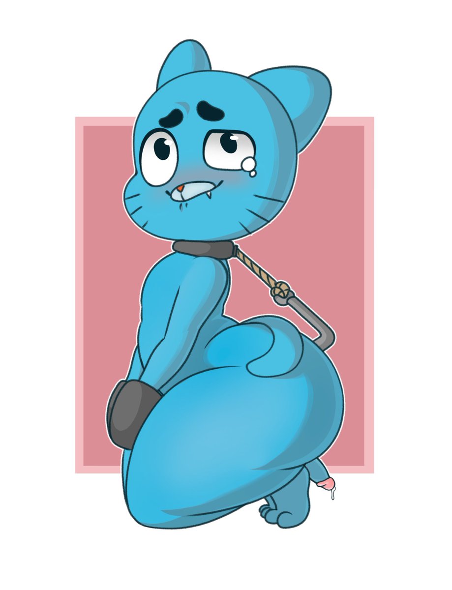 tacoghastly's tweet photo. #nsfw 
Another Gumball thing, he was forced to do it but ended liking it https://t.co/SnW006rteN