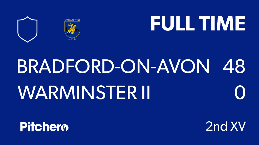 FULL TIME: Bradford-on-Avon 48 - 0 Warminster II
#BRAWAR #Pitchero
warminsterrfc.co.uk/teams/11381/ma…