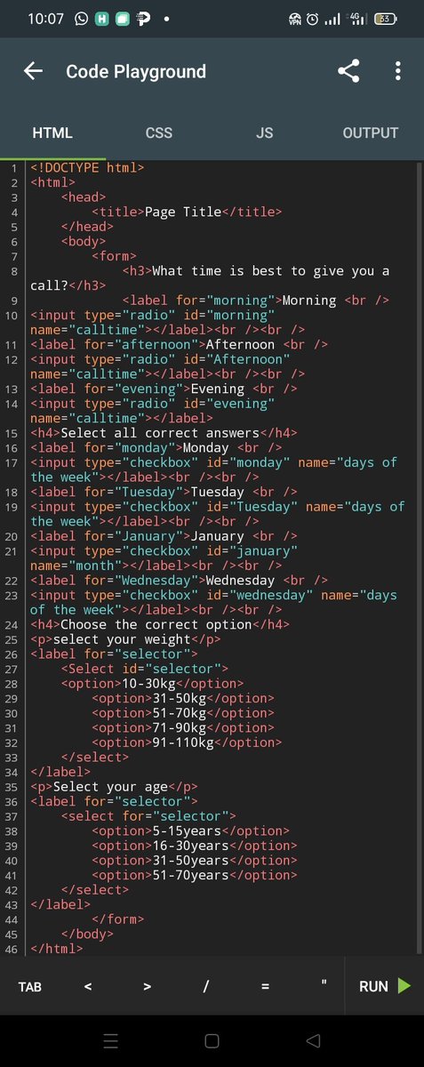 aishaese's tweet photo. Input and Output..... #learninghtml #html Thank you for the class so far... https://t.co/2r0M7yWxcg