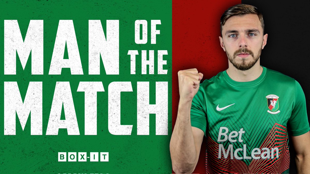 Glentoran's tweet photo. Introducing your #DERGLE Man of the Match β¨
@RobbieMcDaid π
#WeAreGlentoran #COYG ππ https://t.co/TlZHLzjUBK