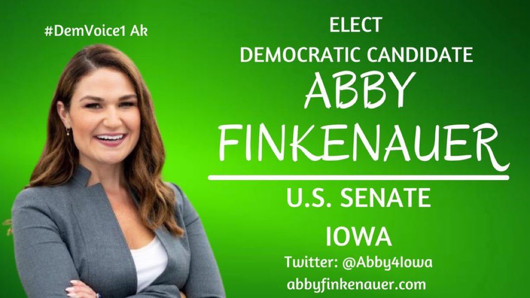 progavalanche's tweet photo. Everyone knows @Abby4Iowa is #IowaAF!
When the Pidgin Whisperer says Iowa is “the real America” he’s really talking about Abby Finkenauer.
Everyone agrees it’s time for fresh ideas for Iowa & America. That means it’s time for Abby in the Senate!
#DemVoice1 #DemCast #wtpBLUE https://t.co/NZhvpgcJaR