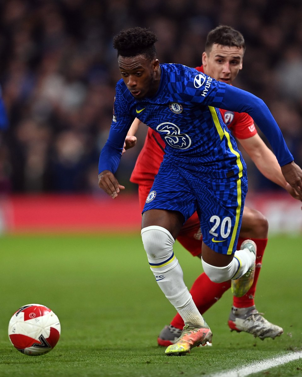 ChelseaFC's tweet photo. Back at it for the second half! 👊

🔵 4-0 🔴 [46’] #EmiratesFACup https://t.co/AFgoOYUbvG