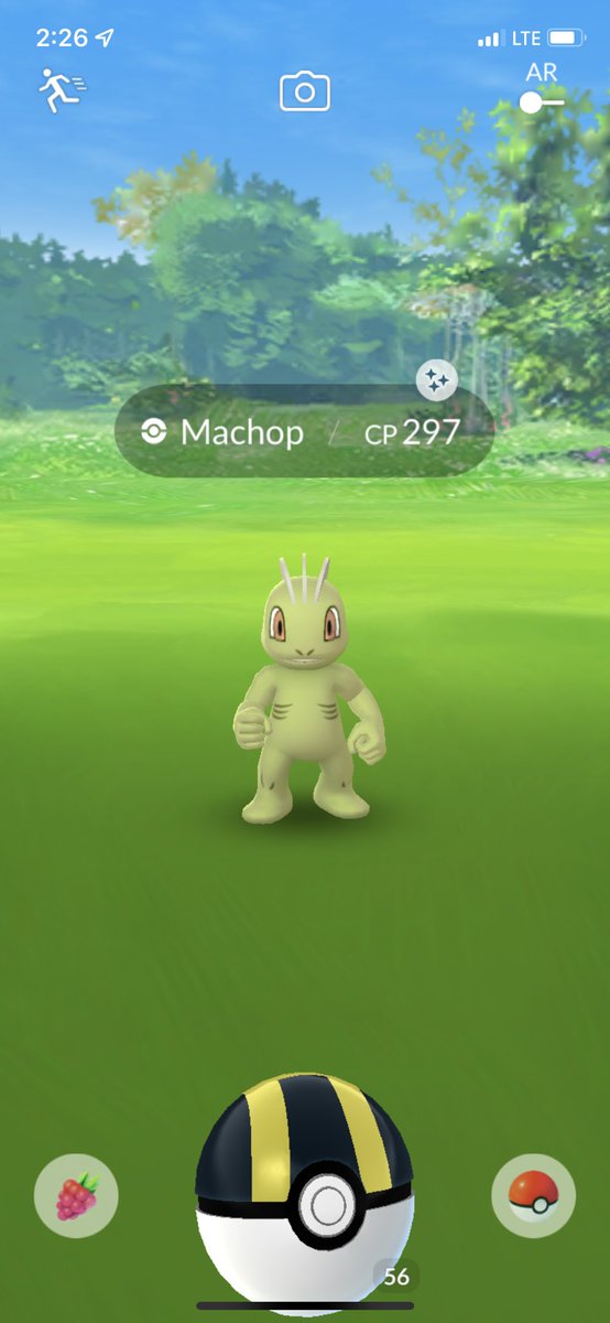 Deez_sstun's tweet photo. Found a shiny Machop today! ✨💚 #Pokemon #PokemonGO #shiny #ShinyCheck https://t.co/nColLUGyDq