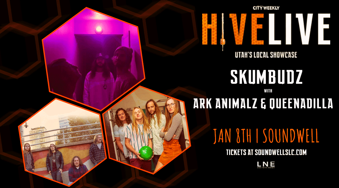 lnepresents's tweet photo. TONIGHT! π HIVE LIVE ft SKUMBUDZ, Ark Animalz & Queenadilla is happening at Soundwell SLC!
DOORS @ 8PM
Tickets at https://t.co/jDVJtALKda
See you there!π€
#SoundwellSLC #LNE #SLCWeekly https://t.co/ZWJ9g2jgqN
