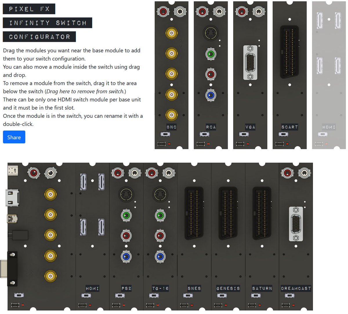 Create your dream setup with our Infinity Switch configuration tool ...