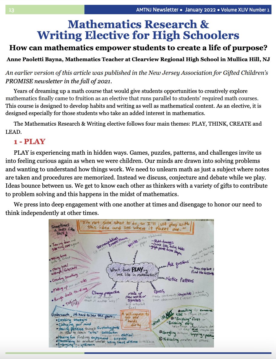 amtnj's tweet photo. ARTICLE SPOTLIGHT: Thank you @paomaths for your contribution to our newsletter! @AndreaBean6 @kerrigan_john @KLTeehan @MathCoachCheryl @allanbjohnson @LenaKomitas https://t.co/rjmTDUx7sl