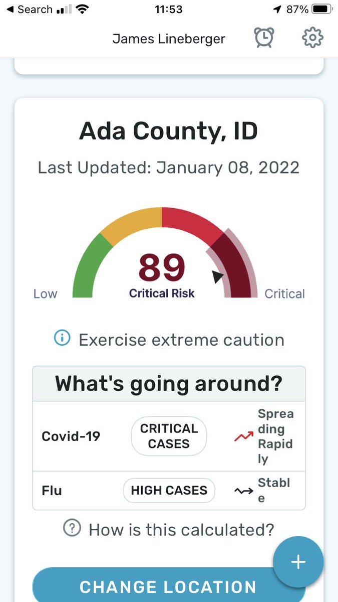 JMLineberger's tweet photo. Today’s @kinsa data is worse. This is febrile illness reported via #Kinsa Smart Thermometers. Download the App to check other US zip codes. Febrile illness is a leading/advance indicator for community spread, hospitalizations &amp; fatal illness. The surge is coming. https://t.co/U1yjH1SwYe