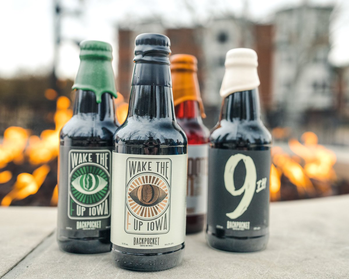 BackpocketBrew's tweet photo. Only 3 weeks away from @Brrrfest and the release of our 2022 Dark Day German Chocolate Cake Barrel Aged Imperial Chocolate Stout and Maple Syrup BA Waffle Stout‼️ Looking back through Wake the F Up Release Day has us so excited for BrrrFest!!! ❄️🍻 #iowabeer #midwestbeer #brewery https://t.co/uA33JVuvfe