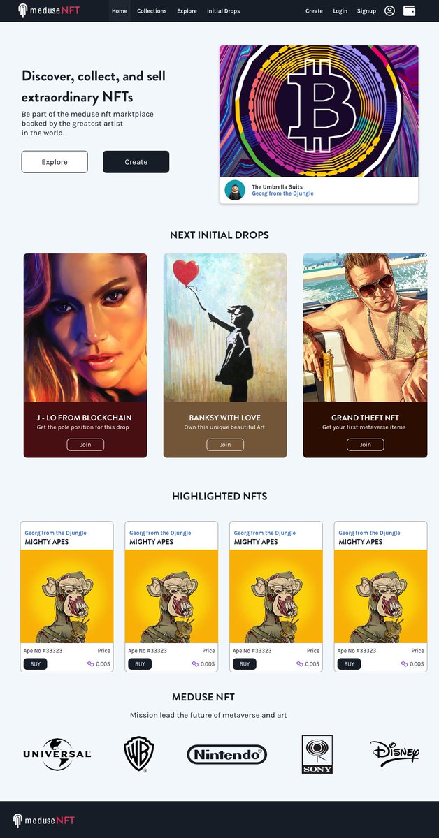 Sneak peak on our mockup for our NFT Marktplace #blockchain #nft #Polygon