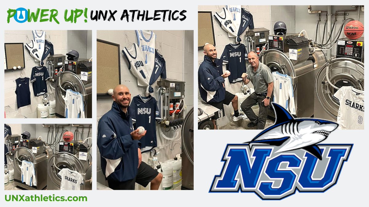We are excited to welcome the @NSUSharks to the #UNXfamily! The #NSUSharks are ready to power up and be #UNXclean! unxathletics.com #ThisIsUNX #SpecTak #SpecTakClean #ClayOut #UNXathletics #PrepareToDominate #OneSharkFamily