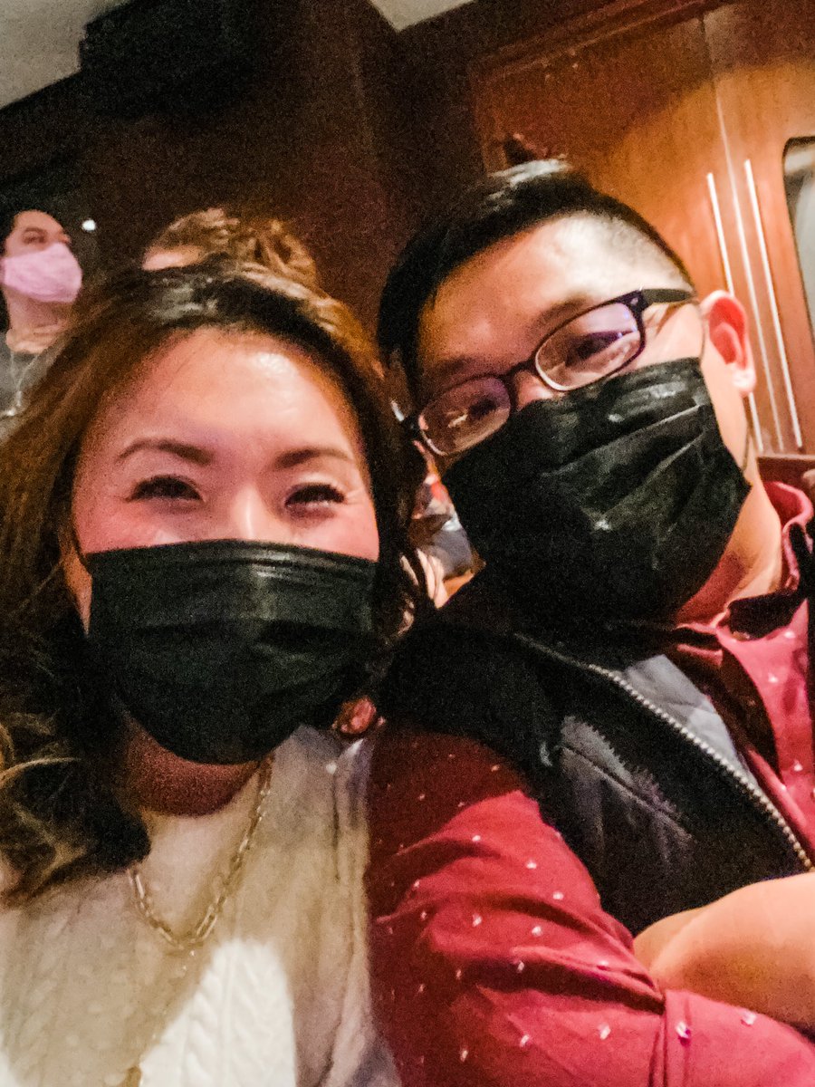 GraceKChoi's tweet photo. First time back seeing live theatre since 2019! I was a little scared and nervous (even knowing everyone was masked and vaccinated), but also so, SO happy. Maybe shed a few tears of joy. Definitely had to restrain myself from singing along loudly! #STCOneMoreTime @ShakespeareinDC https://t.co/1LdPHMwNhI
