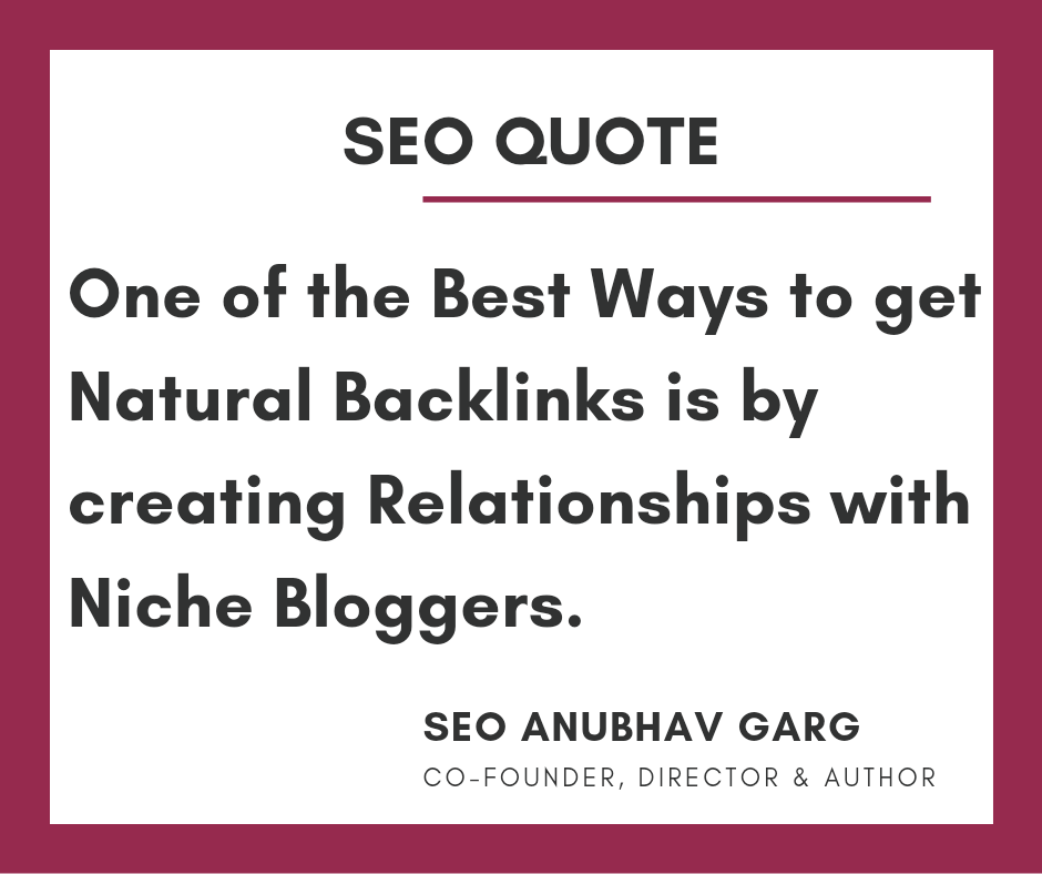 seoanubhavgarg's tweet photo. One of the best ways to get Natural Backlinks is by creating Relationships with niche bloggers. #seo #seoquote #backlink #blogging #bloggers #contentmarketing #marketing #offpage https://t.co/HaVzGDbvNp