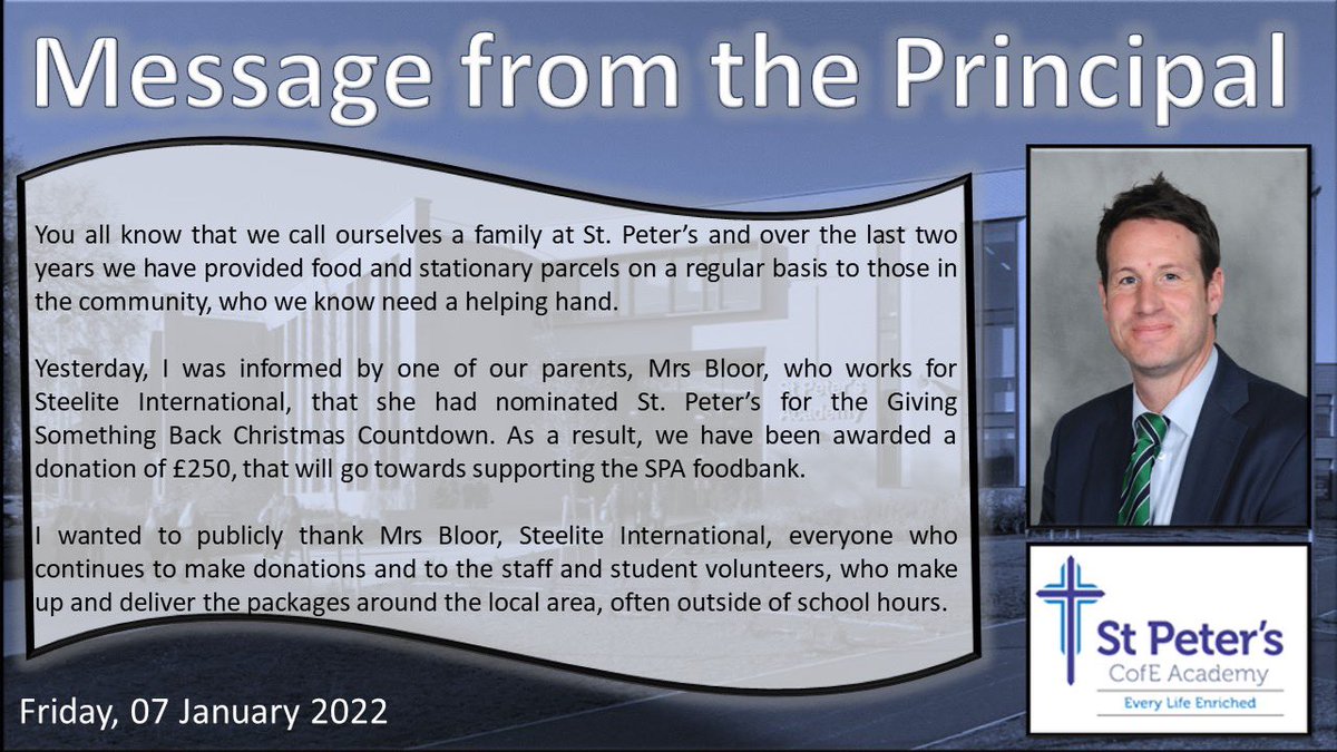 St Peter's CofE Academy (@spawoodard) on Twitter photo 