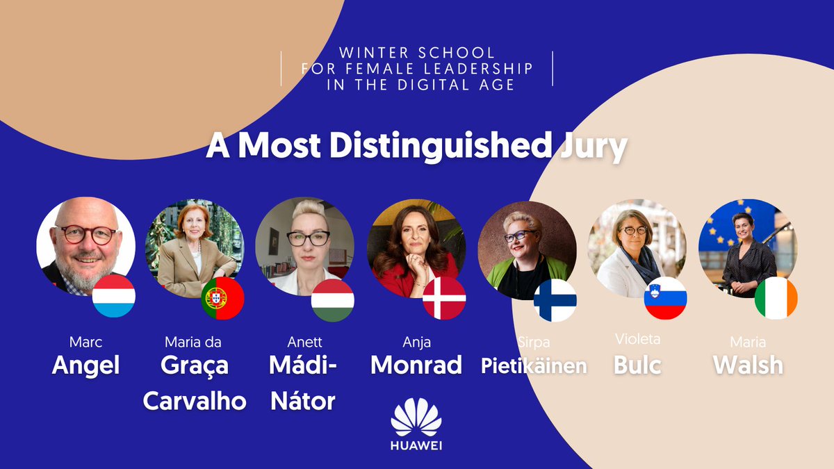 Our distinguished jury is composed of Members of the European Parliament, former EU Commissioners, professors and business executives among others. They are all dedicated to creating a better, more just and inclusive world. Meet them and get inspired!
europeanleadershipacademy.eu/our-programme/…