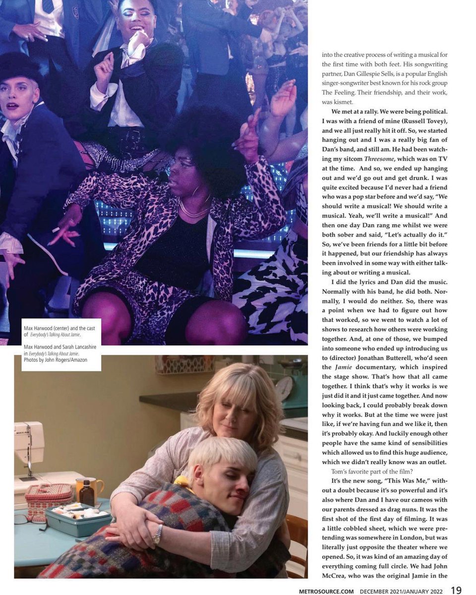 MetrosourceMag's tweet photo. Read our interview with @tommacwriter creator of @JamieMovie https://t.co/I8yDA7dkL1 https://t.co/SggfoICtVl