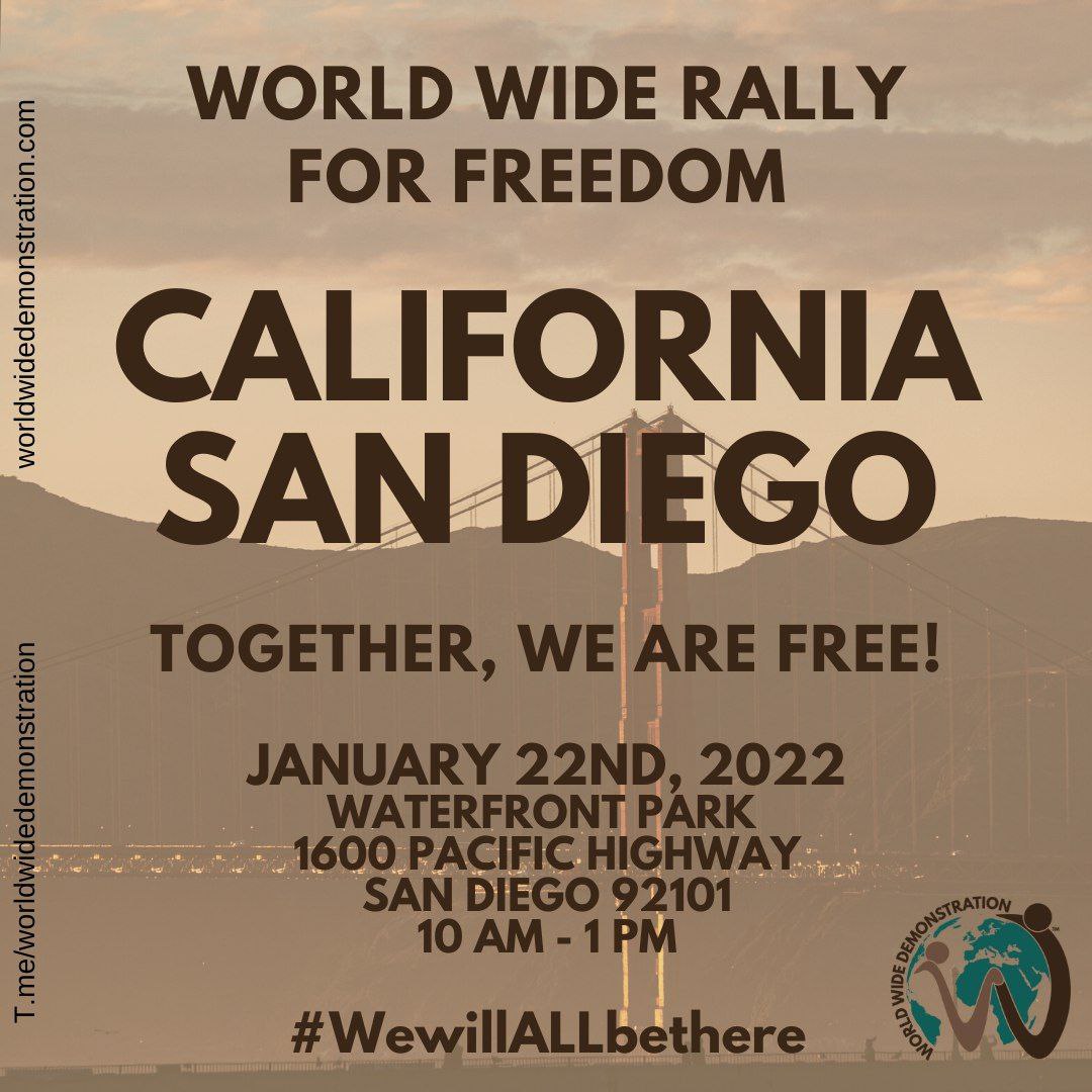 WorldWideDemo's tweet photo. 🌏 WORLD WIDE DEMONSTRATION FOR  FREEDOM 6.0 in CALIFORNIA 🌎

https://t.co/9JKn2rRA4K

#California #Corona #Freedom #HumanRights https://t.co/bEg90nqKEH https://t.co/DyuTE4THot