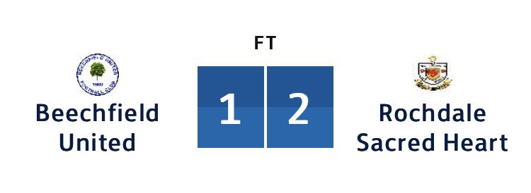 Well done to <a href="/SacredHeartFC/">Rochdale Sacred Heart FC</a> on taking all 3 points, good performance by the lads today unlucky not to get any points but we take that performance into next weeks game🔵⚽️ UTFB