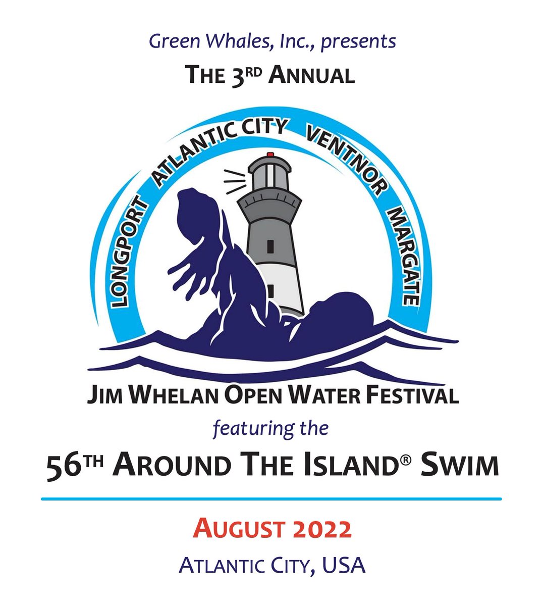 jwopenwater's tweet photo. The 3rd Annual Jim Whelan Open Water Festival featuring the 56th Around The Island® Swim will take place in August 2022!  Visit https://t.co/KG5HBNOARY for the latest!

#openwaterswimming #openwaterswimmingsociety #marathonswimming #swimming #AtlanticCity #AroundTheIsland #JWOWF https://t.co/uWGJUs3q45