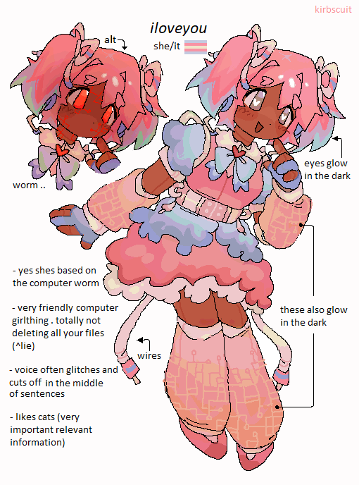 kirbscuit's tweet photo. finally made an updated ref for this creature . the silly https://t.co/tUWmEIdpnt