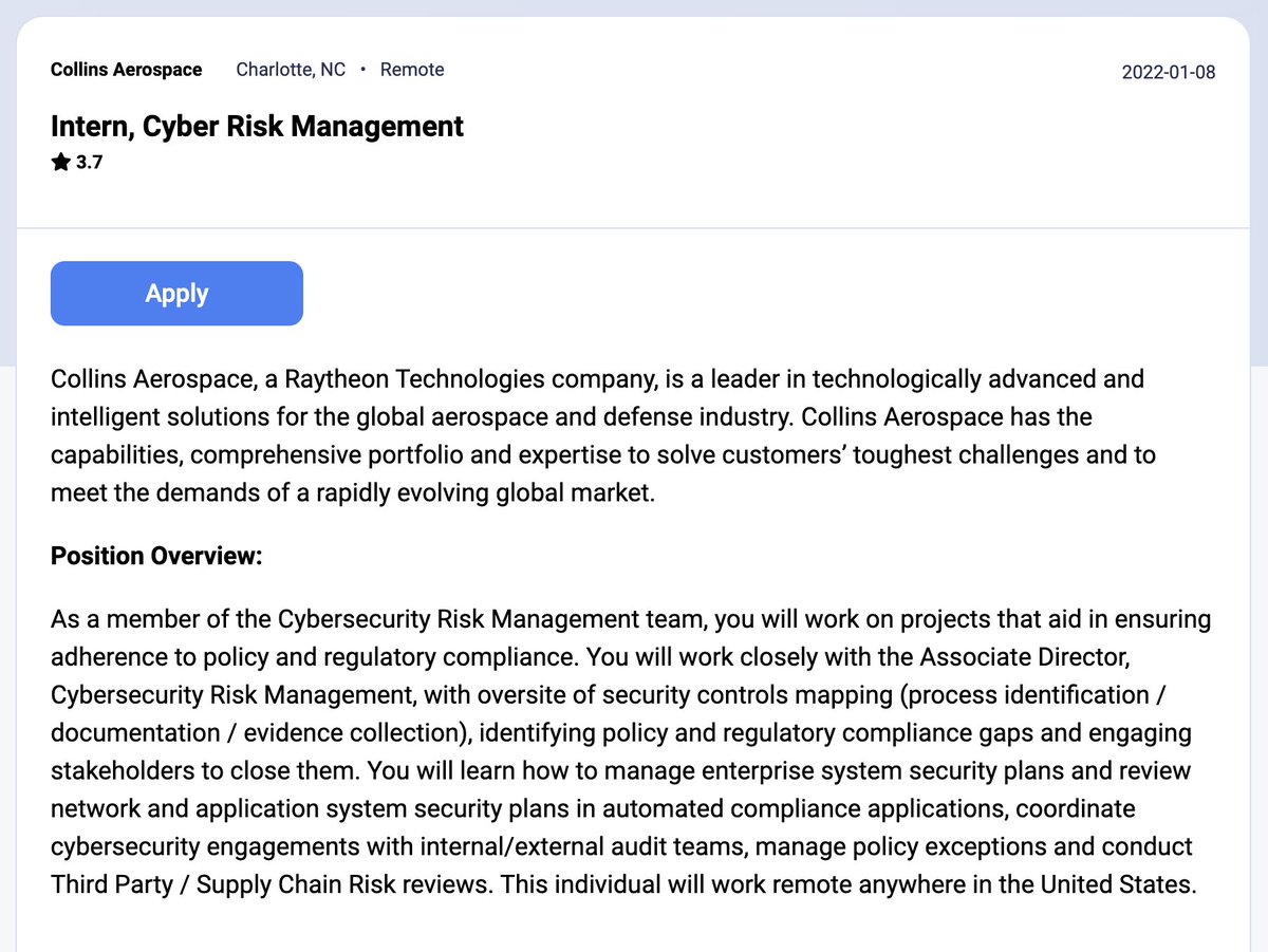 dayrows's tweet image. dayrows.com/vacancy/4020 #intern #internship #cyberrisk #f4f #dayrows