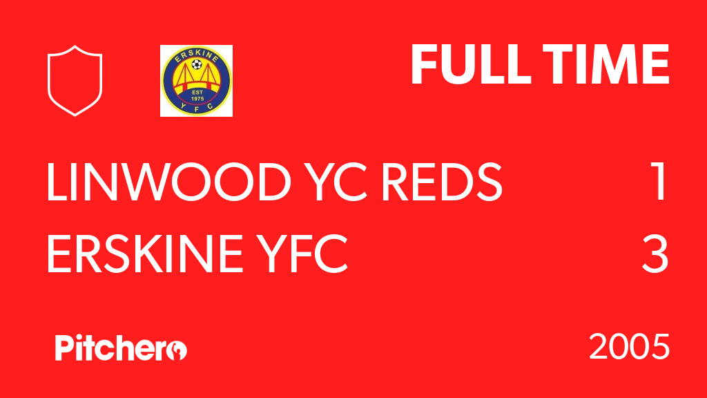 FULL TIME: Linwood YC Reds 1 - 3 Erskine YFC
erskineyouthfc.co.uk/teams/217799/m…