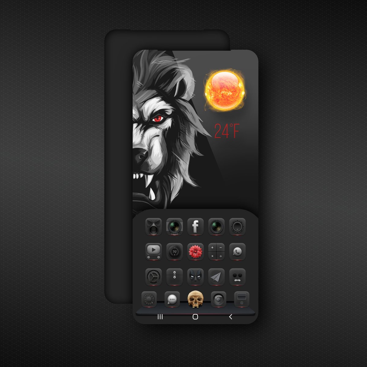 Fattone66's tweet photo. My weekend setup #Carbon by @Nyk0n_ plus this #3DXwidget by @GhanoDZpro and this simply awesome wall by @Maria2Ps. https://t.co/6udNID2Yur