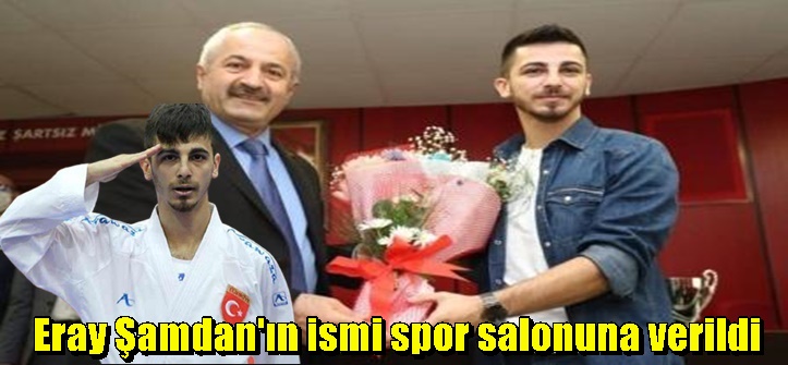 Beyazkusak's tweet photo. https://t.co/GGmJ5uesfm  Karatede, 2020 Tokyo Olimpiyat Oyunları`nda gümüş madalya elde ederek olimpiyat ikincisi olan Eray Şamdan`ın ismi spor salonuna verildi.

Kaynak: https://t.co/b8IEoyyeD2 https://t.co/GGmJ5uesfm

Beyaz Kuşak Mücadele Sporları Haber Sites https://t.co/axRzqci7Zg