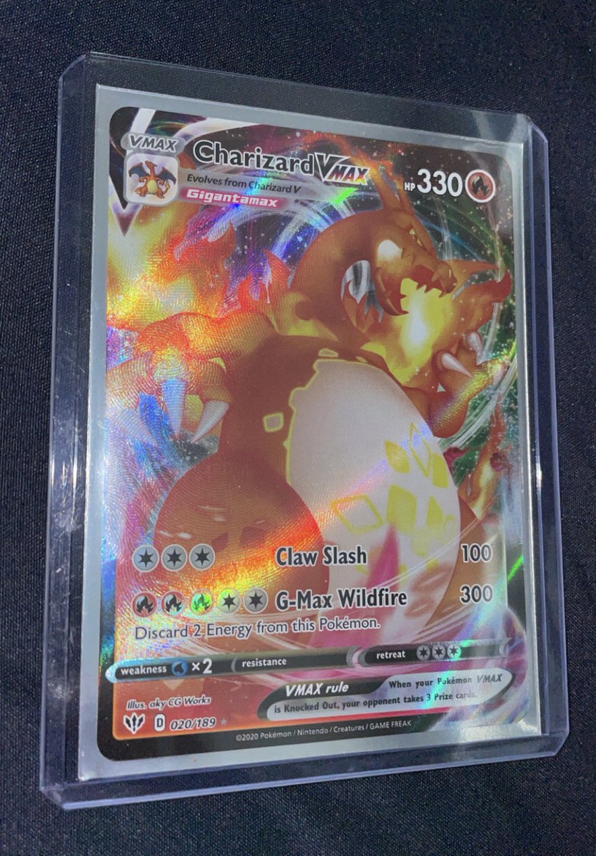 NOlshan's tweet image. You’re never too old to rekindle an old passion! After months of searching… I have finally pulled a #VMaxCharizard 🔥

#Charizard | #Pokemon