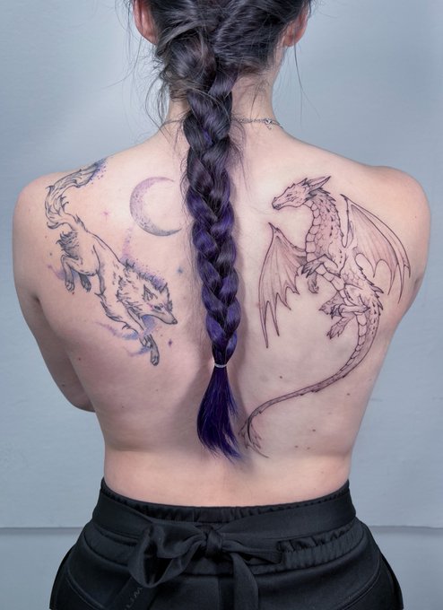 Another one ???
Color will be added soon to make it match the wolf a bit more. Same stars, mist etc.