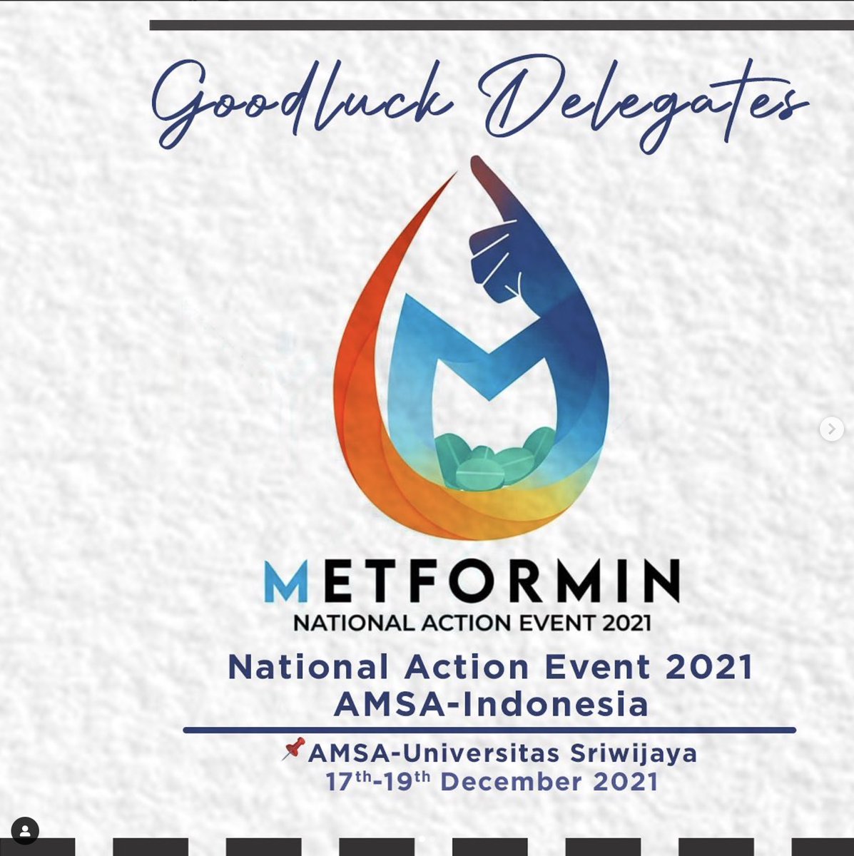 amsauntar's tweet photo. [GOOD LUCK DELEGATES OF NAE 2021]

AMSA-Untar would like to wish all of our Delegates for National Action Event 2021, 17-19th December 2021 Hosted by AMSA-Universitas Sriwijaya. Eager Beaver, Everyone.

Growing Together, Inspiring Everyone!

#Viva AMSA https://t.co/5mhInBgH5k