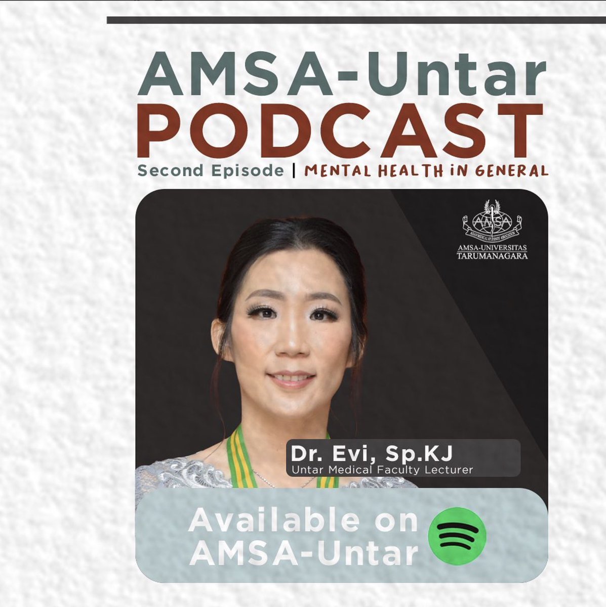 amsauntar's tweet photo. [AMSA-Untar Podcast Second Episode]

Hello People of Tommorrow !

Finally Second Episode Podcast "AMSA-Untar Podcast" has been released Exclusively on Spotify. To listen this new episode, please kindly check out link on our bio. https://t.co/ZeFSZZa2zR