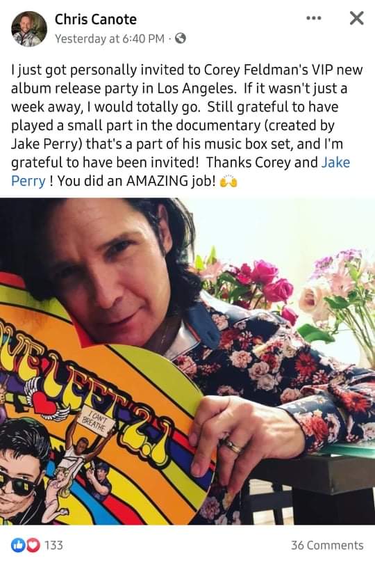 AlwaysSparkle90's tweet photo. #CoreyFeldman #JakePerry and #ChrisCanote the three of you make me sick!! Where is that footage of of the tour Chris? Why are you and Jake enabling a predator the way you both are?! Not a single man between the three of you!! Good luck having your name tied to this clown 🤡 https://t.co/ptHfCEJVEM
