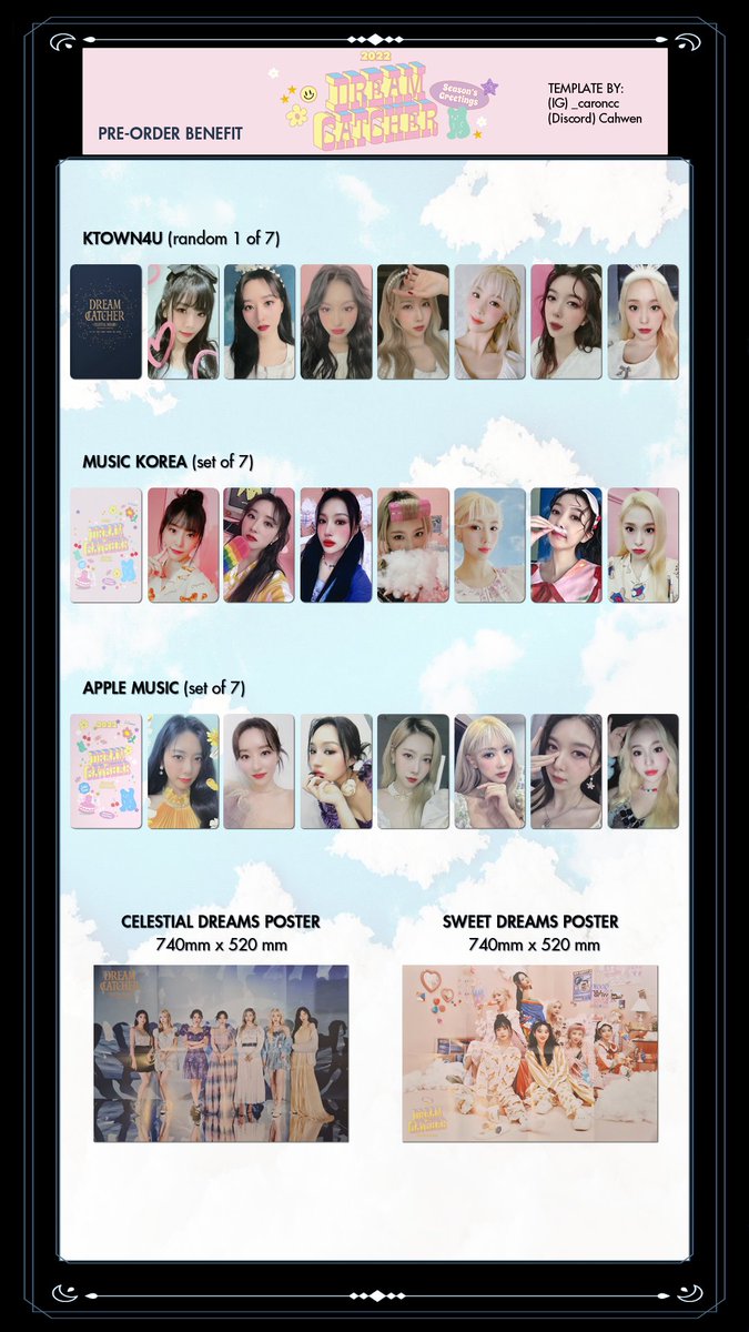 Dreamcatcher Season's Greetings 2022 Celestial Dreams version