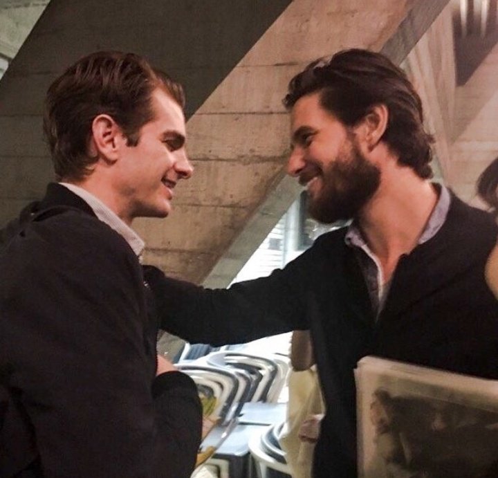 aloadofshambles's tweet photo. The fact that both Ben Barnes and Andrew Garfield know they're fancast as Remus Lupin and Sirius Black is just... 

It feels illegal. https://t.co/nW2aS1D9jg