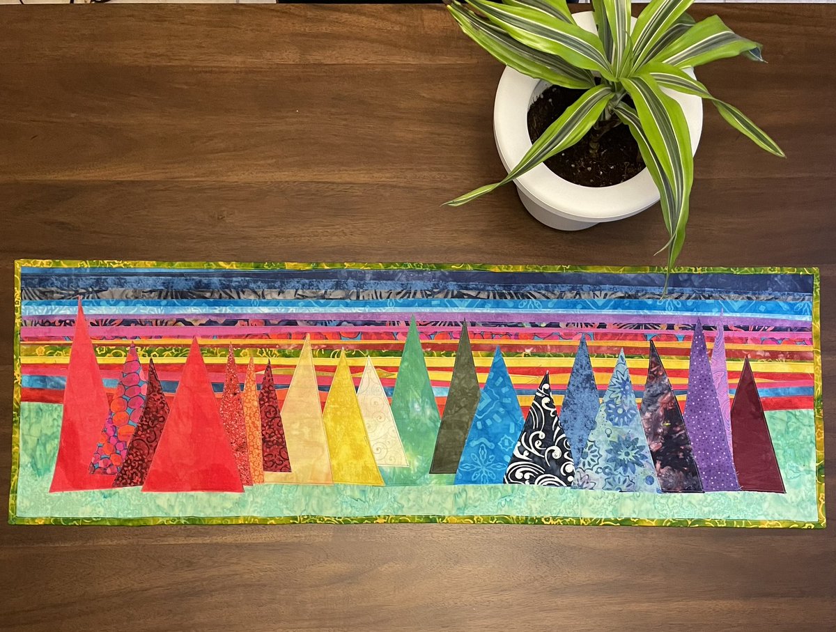 A little weekend project I just completed. It’ll find a way to a wall here at home. #colors #forestart #forest #sunset #bright #vibrant