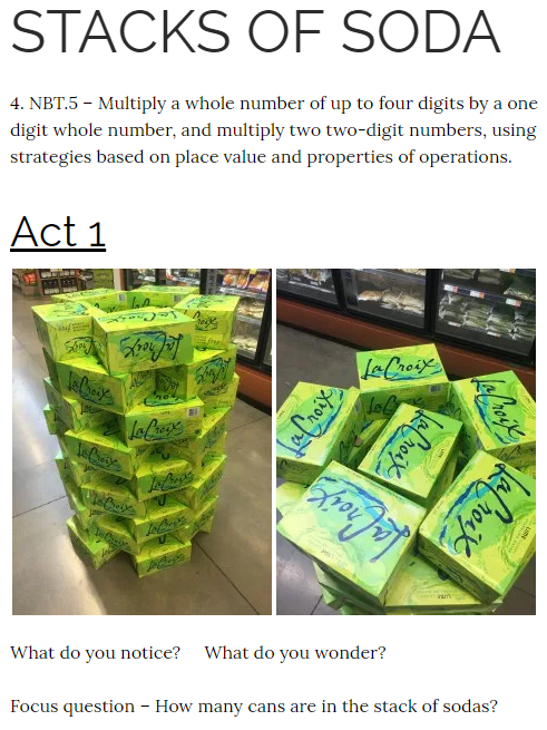 robertkaplinsky's tweet image. I'm loving the fun elementary 3-act tasks that @kristenmacosta shares at kristenacosta.com/3-acts/. Take a few minutes and check them out. #iteachmath #MTBoSkristenmacosta