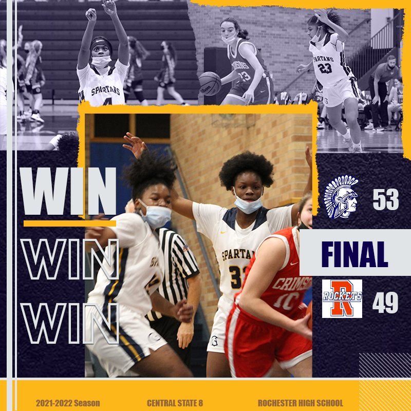 Starting off 2022 with a Win! Last night we beat Rochester moving us to 5-2 in conference play. Our goal every game is to continue to get better. Always extremely proud of how hard our girls compete. #eastside