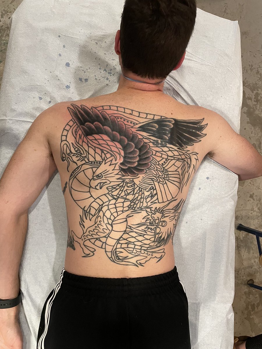 fuzzyduck's tweet photo. @DrSarahAxelrath Getting a full back piece tattoo. Making progress! https://t.co/uvqYiISRpc