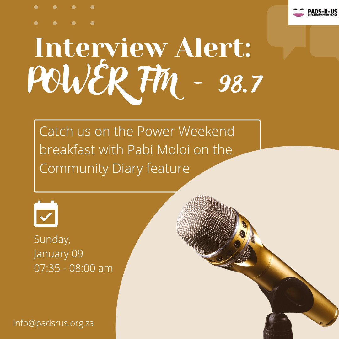 padsrus16's tweet photo. Catch us tomorrow for our first interview of the year on @Powerfm987 🤍

#ChangingTheFlow https://t.co/oX8bnu9ZGV