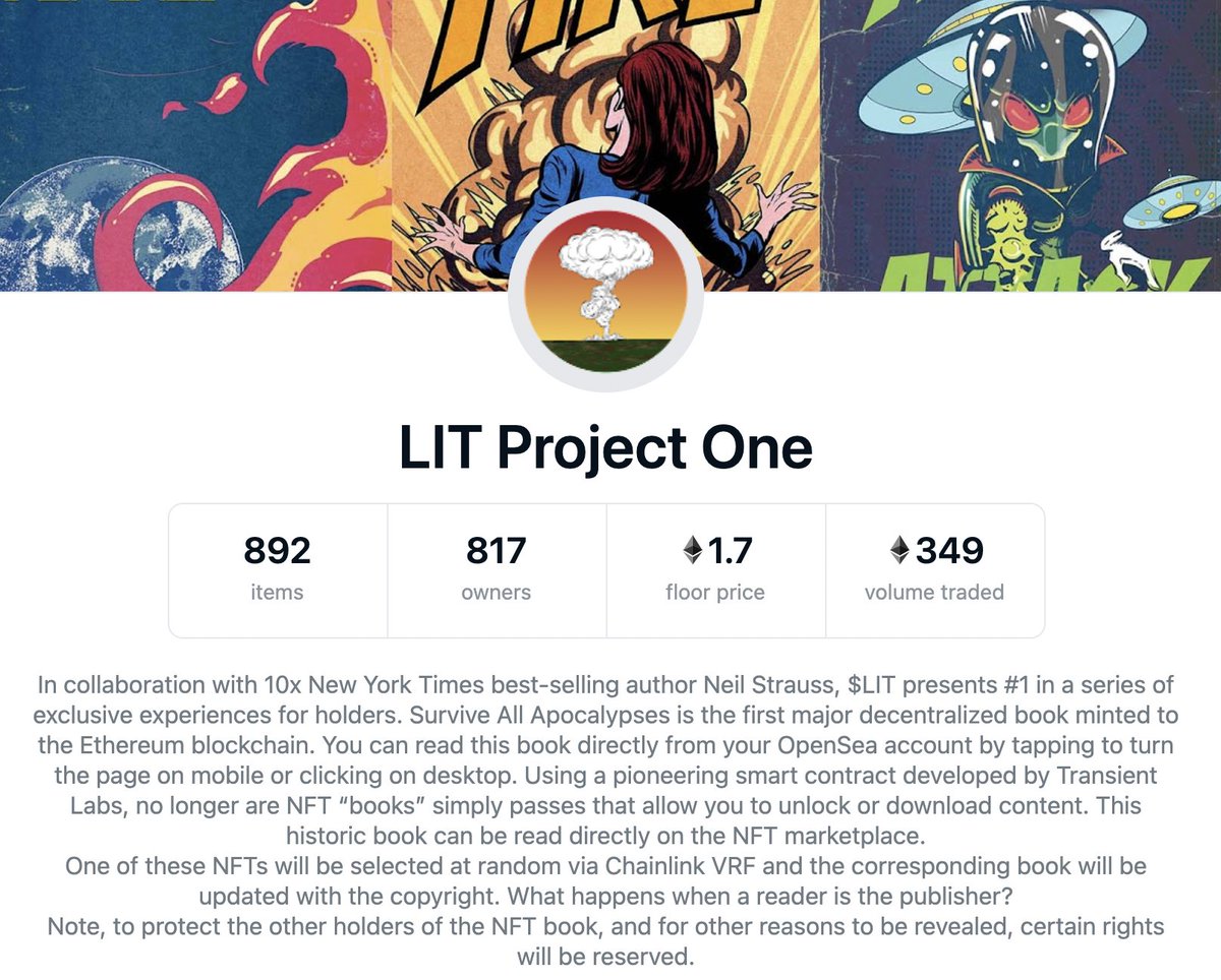 LarryMiles's tweet photo. Pay attn to 🔥#LIT

First, it was @CozomoMedici aka @SnoopDogg
Then it was @neilstrauss the author
Then it was @rata_yonqui the artist
Then it was Robert Deniro the actor

What's next?

Maybe Ernest Hemingway?

This @LITWTF project is true 🔥 

DYOR on this #crypto &amp; #NFT project https://t.co/NDenWgI6bI