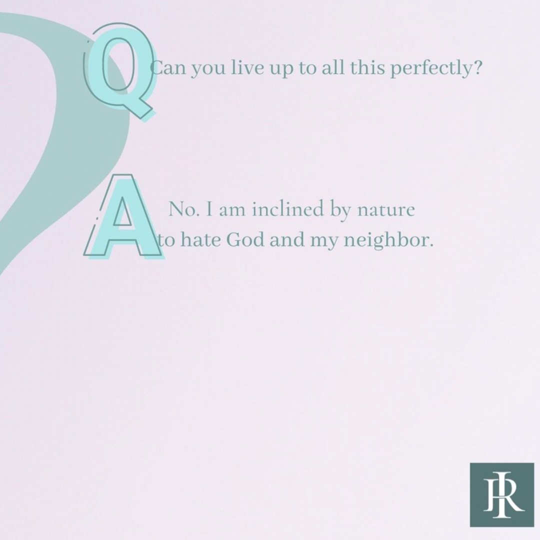 Heidelberg Catechism Lord’s Day 2
3. Question: How do you come to know your misery?⠀⠀
Answer: The law of God tells me.