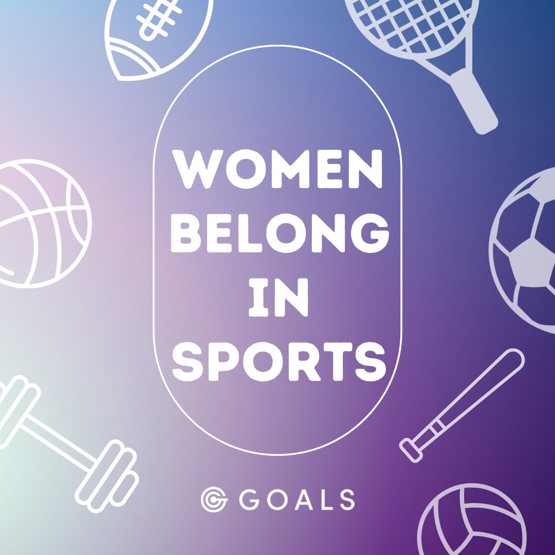 Women belong in every function of every sport.💜