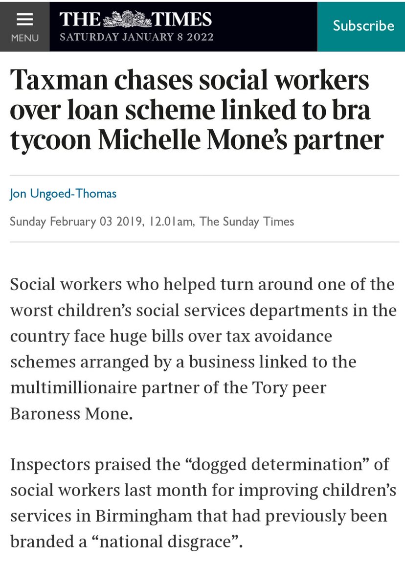 @AngelaRayner @campbellclaret The public also have right to know how billionaire Tory donor, and husband of Michelle Mone, #DougBarrowman faces no action whilst social workers face bankruptcy from #LoanCharge.

twitter.com/CMonaghanSNP/s…