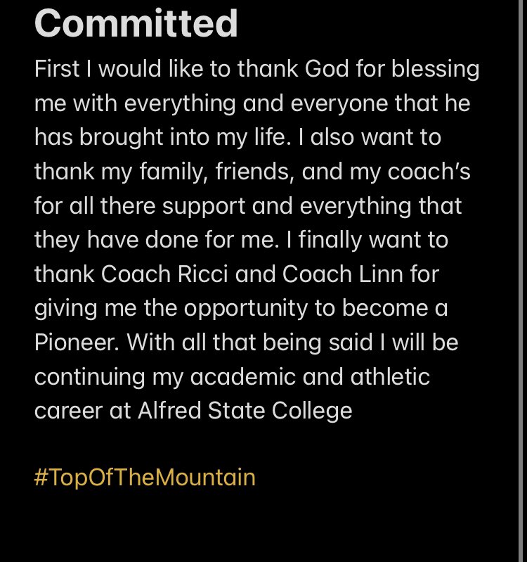 110% committed <a href="/CoachRicciFB/">Coach Ricci</a> <a href="/CoachLinnAState/">Scott Linn</a> <a href="/ALFREDSTATEFB/">ALFRED STATE FOOTBALL</a>