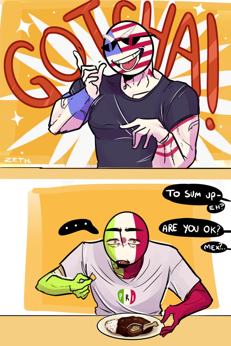 Zeth_TJ's tweet photo. Gotcha.

#CounTryhumans #countryhumansmexico #countryhumansamerica #countryhumansusa #usamex https://t.co/M41s6zmzI8