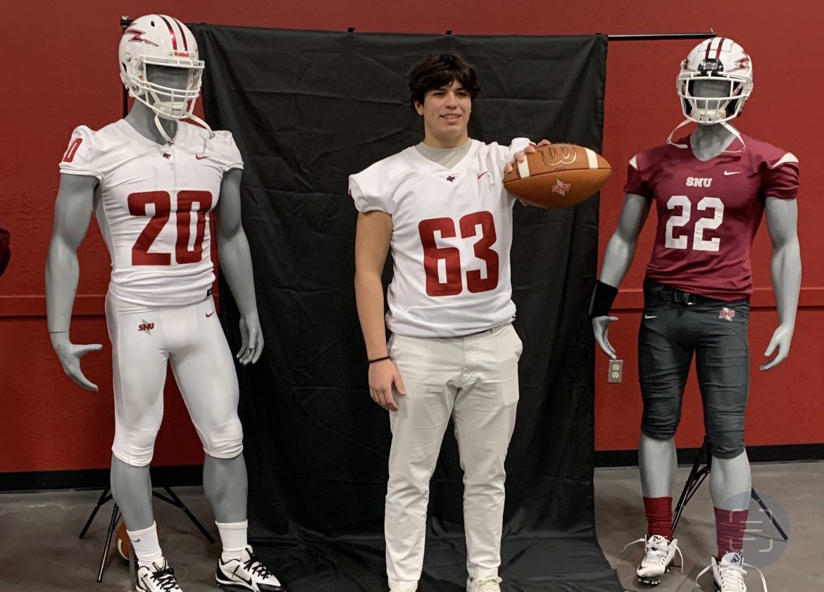 After a great visit at <a href="/SNUFootball/">SNU Football</a> I’m blessed to have received my first D2 offer from Southern Nazarene University <a href="/Datcoachwest/">Datcoachwest</a> <a href="/WoodrowFootball/">Woodrow Wilson Football</a> <a href="/tonybenedetto19/">Tony Benedetto</a> <a href="/coach_joeckel/">David Joeckel</a>