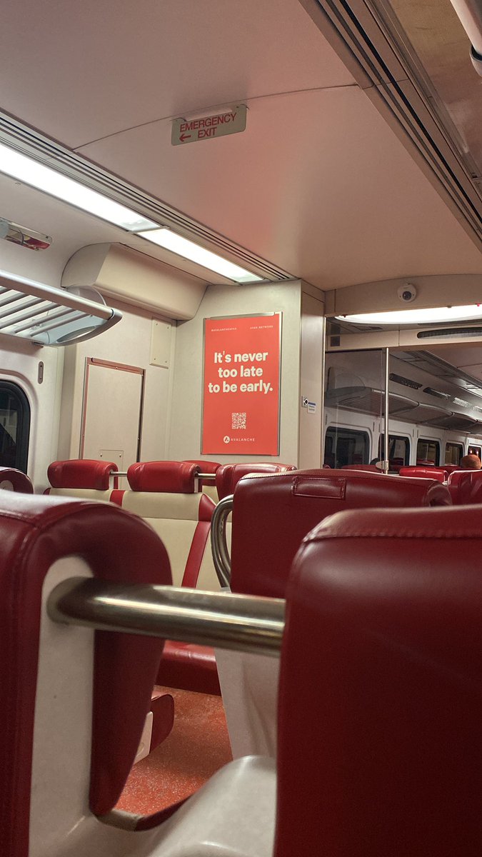 cryptoElenaki's tweet photo. Well said @avalabsofficial 👌🏻 spotted on the Metro North, NY https://t.co/292Iud4G3T
