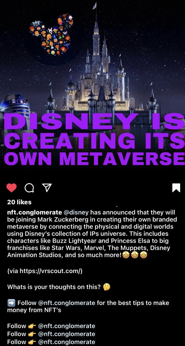 fatcat_nft's tweet photo. #disneyplushotstar #metaverseproject #Metaverse https://t.co/RDOhkVeGl8